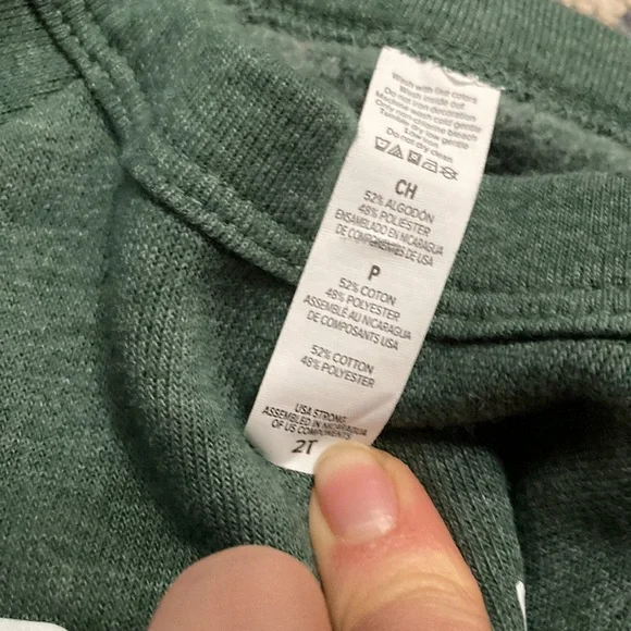 Green Christmas Morning Crew Crewneck 2T Toddler Baby Sweatshirt Pullover - Picture 4 of 4